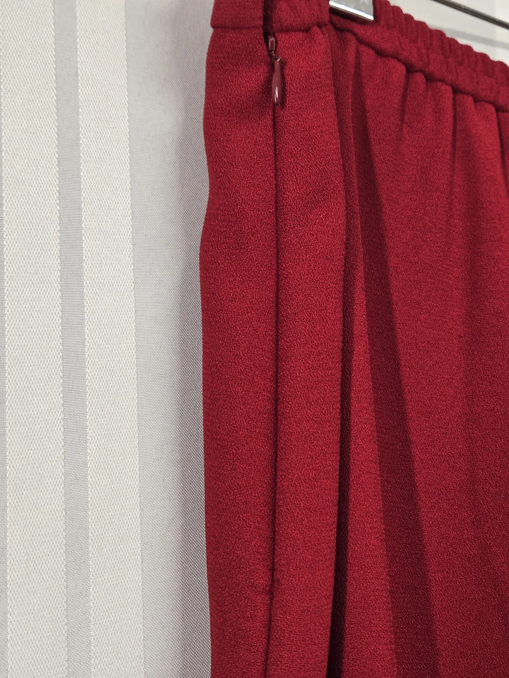 LESLEI FAY WOMENS Red Pleated MAXI Skirt - Classic SIZE 14